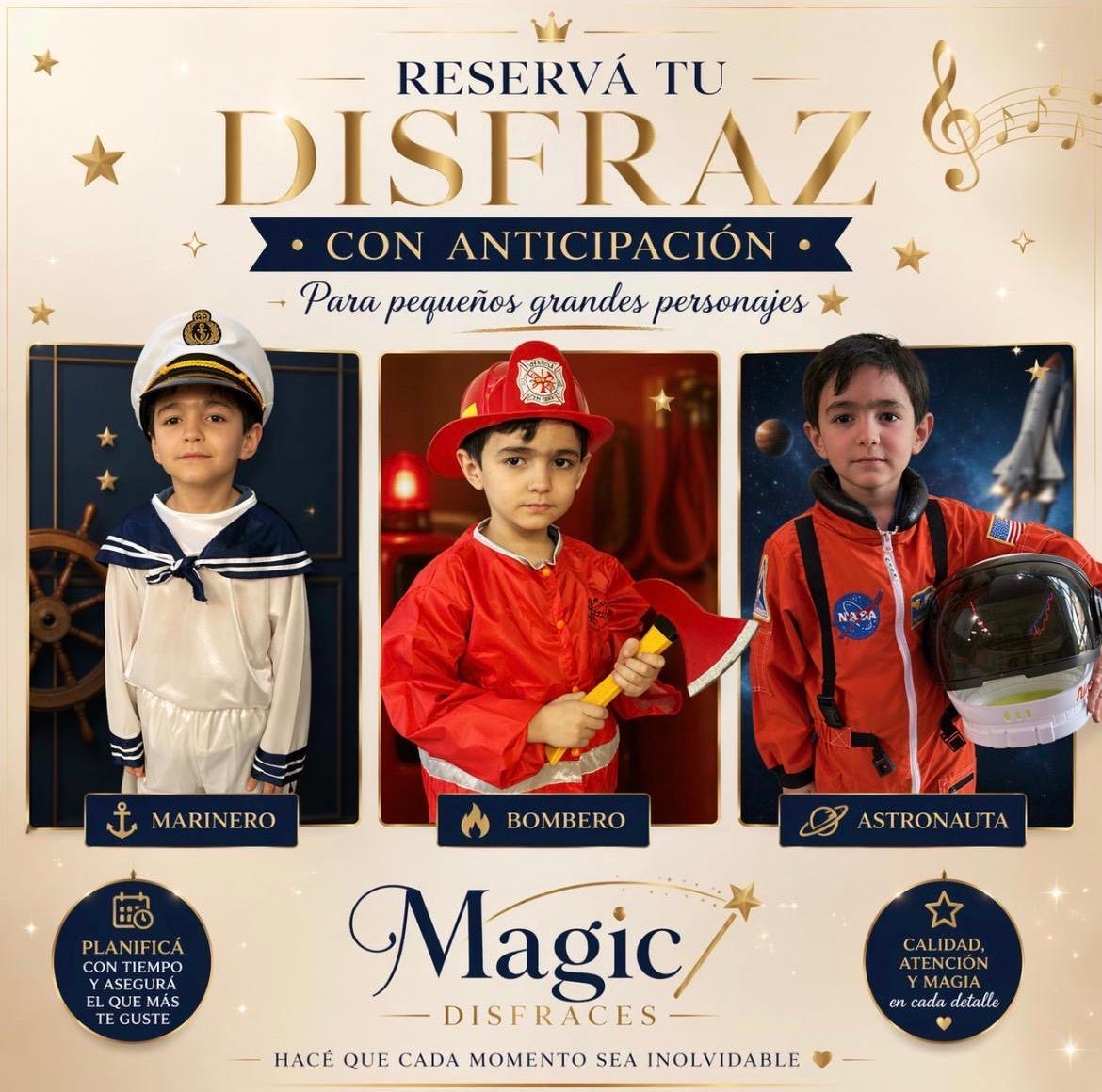 Reservá tu disfraz con anticipación